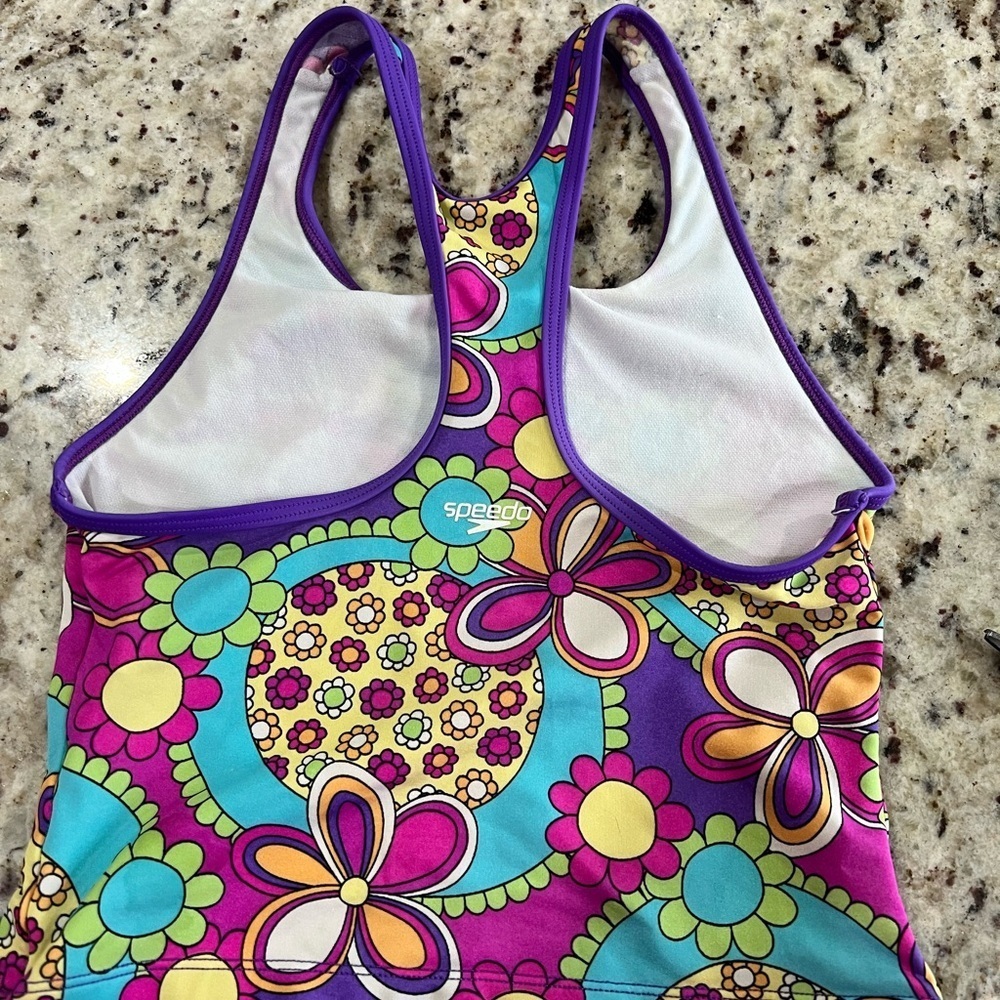 Speedo Kids Colorful Floral Tank Top - Picture 2 of 4